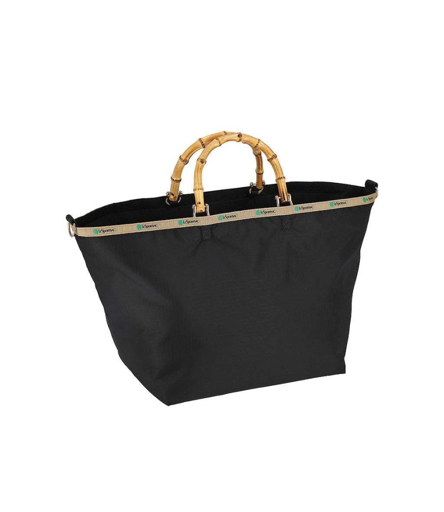 LeSportsac Black Bags | Large Bamboo Tote Bag