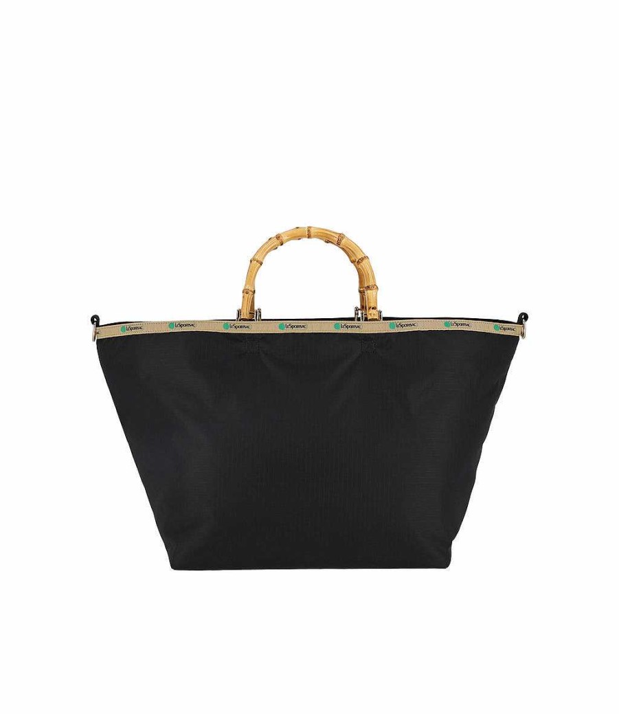 LeSportsac Black Bags | Large Bamboo Tote Bag