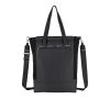 LeSportsac Black Bags | Canvas Convertible North/South Tote