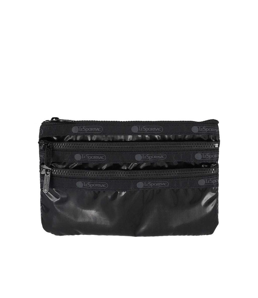 LeSportsac Black Bags | 3-Zip Cosmetic